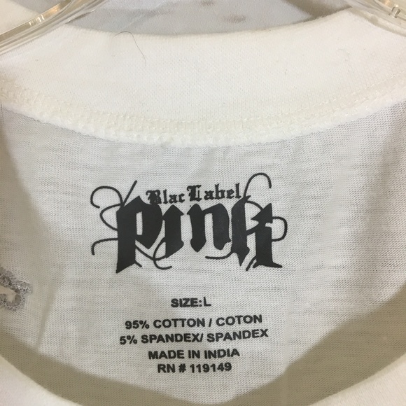 Blac Label PINK Short Sleeve T-Shirt Logo Graphics - Picture 8 of 8